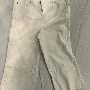 Lane Bryant Cream Denim Jeans